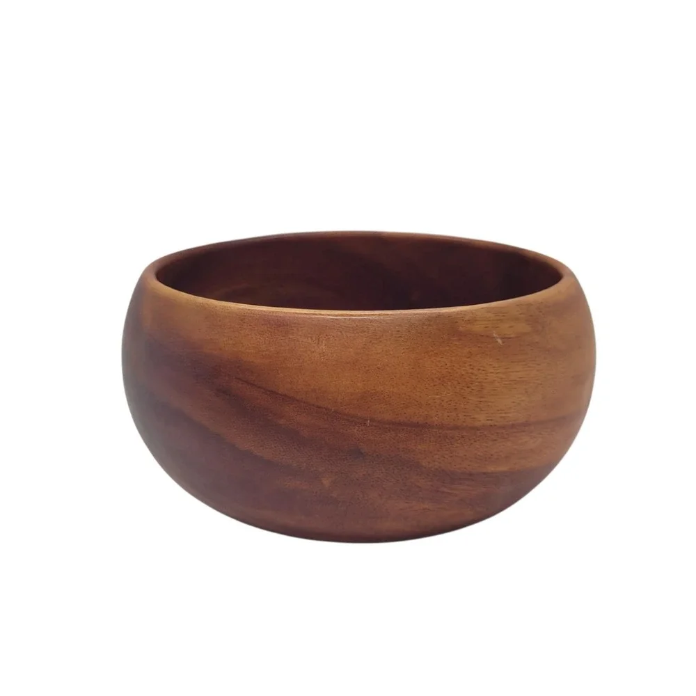 Vintage Kamani Wood Bowl Handcrafted‎ Philippines Tropical Hardwood Decor 6 Inch